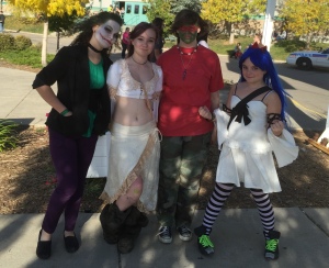 Joker, Elf, half-ass-Ninja-Turtle, and Wendy Marvell.